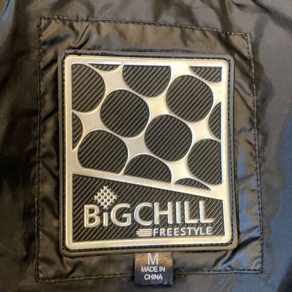 BIG CHILL Freestyle puffer jacket down blend zip/snap front zip women’s medium - Picture 3 of 13